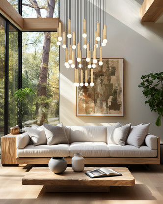 Stari 27 Light Chandelier (1956P-27R-MGLD)