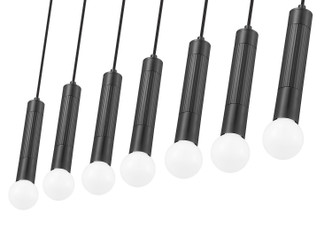 Stari Seven Light Linear Chandelier (1956P-7L-MB)