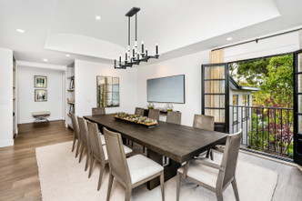 Kaden Ten Light Linear Chandelier (3045-10L-MB)