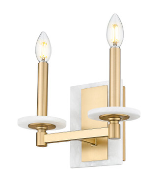 Kaden Two Light Wall Sconce (3045-2S-MGLD)