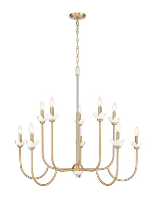 Z-Lite - 352-10MGLD - Ten Light Chandelier - Allistair - Modern Gold