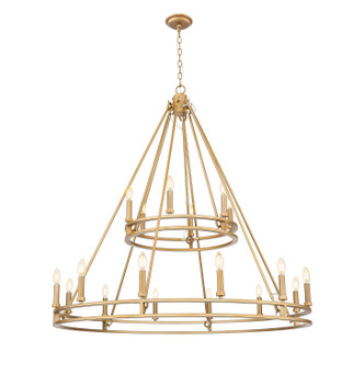 Z-Lite - 4005-18SBR - 18 Light Chandelier - Dennison - Signature Brass