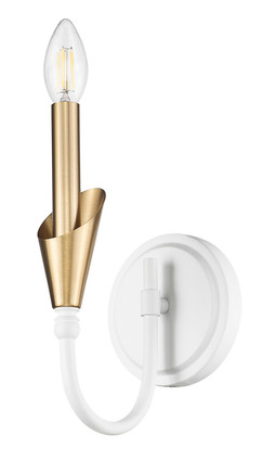 Claudelle One Light Wall Sconce (4014-1S-TW-MGLD)