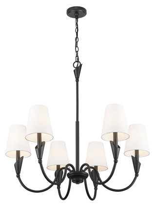Claudelle Six Light Chandelier (4014-32MB)