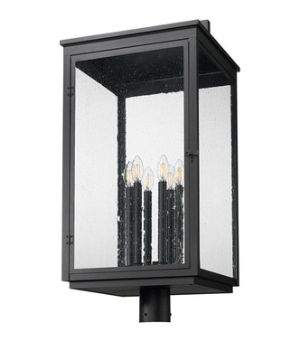 Hartwell Six Light Outdoor Post Mount (5019PHXXLR-BK)