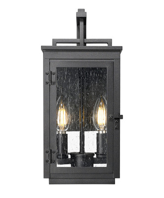 Hartwell Two Light Outdoor Wall Mount (5019S-BK) Hartwell Two Light Outdoor Wall Mount (5019S-BK)