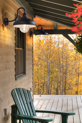 Rlm One Light Outdoor Wall Mount (5026B-BK)