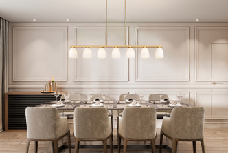 Naya Seven Light Linear Chandelier (7518-7L-MGLD)