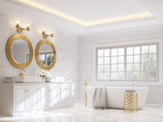 Belle Two Light Vanity (7519-2V-MGLD)