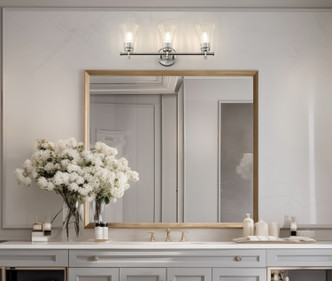 Belle Three Light Vanity (7519-3V-BN)