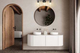 Belle Three Light Vanity (7519-3V-MB)