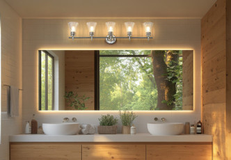 Belle Five Light Vanity (7519-5V-BN)