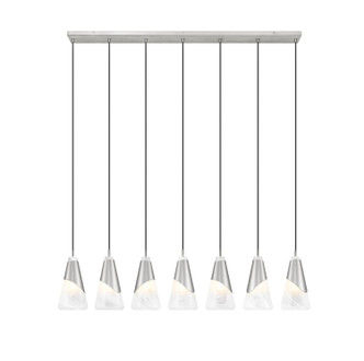 Aimie Seven Light Linear Chandelier (828P6-7L-BN)