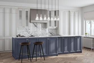 Aimie Seven Light Linear Chandelier (828P6-7L-BN)