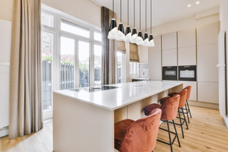 Aimie Seven Light Linear Chandelier (828P6-7L-MB)