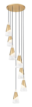 Aimie Seven Light Chandelier (828P6-7R-MGLD)