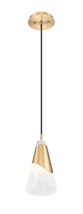 Aimie One Light Pendant (828P6-MGLD)