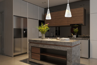 Aimie One Light Pendant (828P7-ROD-BN)