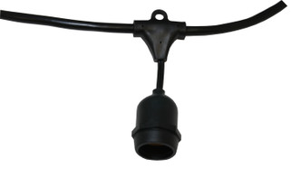 American Lighting - LS2-MS-24-48-BK - 48' Cgls - Commerical Grade Light String - Black