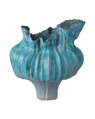 Currey and Company - 1200-0981 - Vase - Flying - Blue