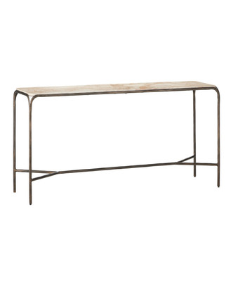 Currey and Company - 4000-0219 - Console Table - Crema - Natural/Bronze