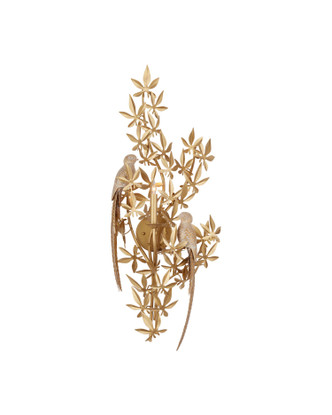 Currey and Company - 5000-0281 - One Light Wall Sconce - Aviary - Swedish Gold