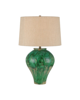 Currey and Company - 6000-1020 - One Light Table Lamp - Blarney Green Table Lamp - Green