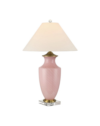 Currey and Company - 6000-1023 - One Light Table Lamp - Lucy - Pink/Clear