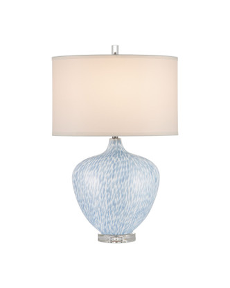 Currey and Company - 6000-1040 - One Light Table Lamp - Tinney Blue Table Lamp - Blue / Clear