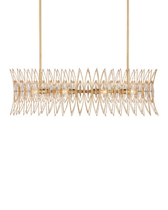 Currey and Company - 9000-1286 - Eight Light Chandelier - Marquise - Clear/Luxor Gold