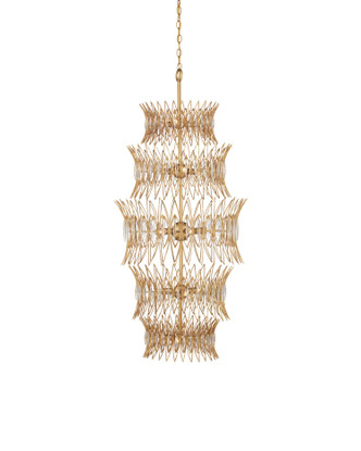 Currey and Company - 9000-1288 - 18 Light Chandelier - Marquise - Clear / Luxor Gold