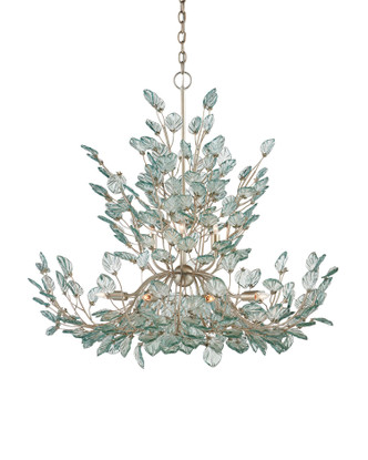 Currey and Company - 9000-1294 - 12 Light Chandelier - Baobab - Clear / Contemporary Silver Leaf / Contemporary Silver