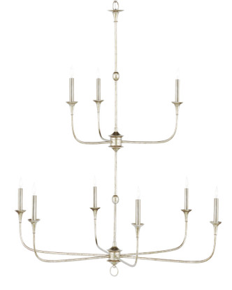 Currey and Company - 9000-1313 - Nine Light Chandelier - Nottaway - Champagne