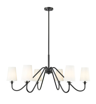Z-Lite - 7509-6-46MB - Six Light Chandelier - Gianna - Matte Black