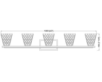 Annalise Five Light Vanity (7514-5V-BN)