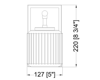 Landon One Light Wall Sconce (7515-1S-MB)