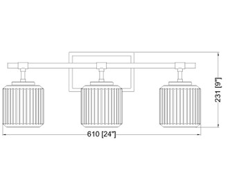Landon Three Light Vanity (7515-3V-BN)