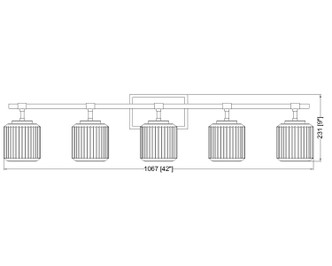 Landon Five Light Vanity (7515-5V-CH)