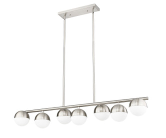 Realm Sphere Seven Light Linear Chandelier (7517-7L-BN)