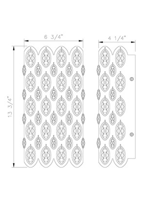 Dealey Two Light Wall Sconce (822-2S-HB)