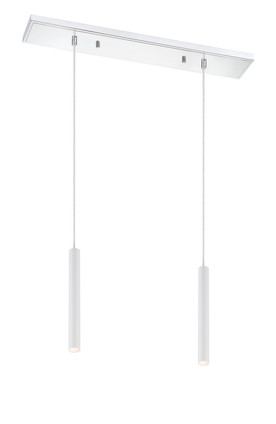 Z-Lite - 917MP12-WH-LED-2LCH - LED Linear Chandelier - Forest - Chrome