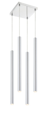 Z-Lite - 917MP24-CH-LED-4SCH - LED Chandelier - Forest - Chrome Z-Lite - 917MP24-CH-LED-4SCH - LED Chandelier - Forest - Chrome