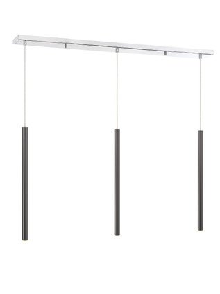 Forest LED Linear Chandelier (917MP24-PBL-LED-3LCH)