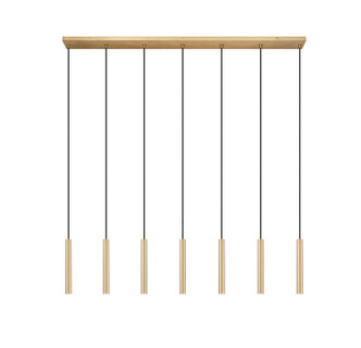 Forest LED Linear Chandelier (919MP12-7L-MGLD-LED)