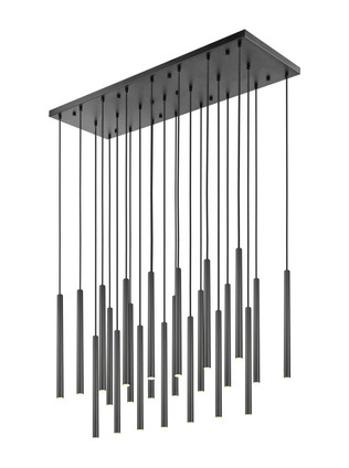 Z-Lite - 919MP24-23L-MB-LED - LED Linear Chandelier - Forest - Matte Black