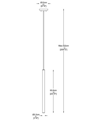 Forest LED Pendant (919MP24-MB-LED)