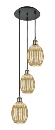 Innovations - 113B-3P-BAB-G459-6ME - Three Light Pendant - Ballston - Black Antique Brass