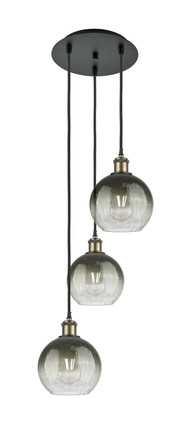 Innovations - 113B-3P-BAB-G483-8SL - Three Light Pendant - Ballston - Black Antique Brass
