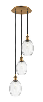 Innovations - 113B-3P-BB-G459-6CL - Three Light Pendant - Ballston - Brushed Brass