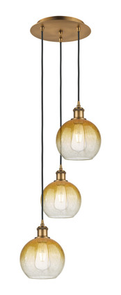 Innovations - 113B-3P-BB-G483-8AM - Three Light Pendant - Ballston - Brushed Brass